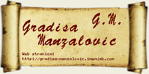 Gradiša Manzalović vizit kartica